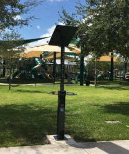 Estacion de carga móvil en parques